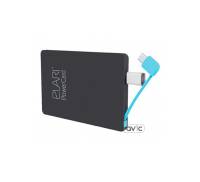 Внешний аккумулятор-кредитка Elari PowerCard 2500 мАч (Black)
