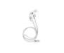Силиконовый чехол для Airpods Silicon case с карабином и ремешком (Gray)