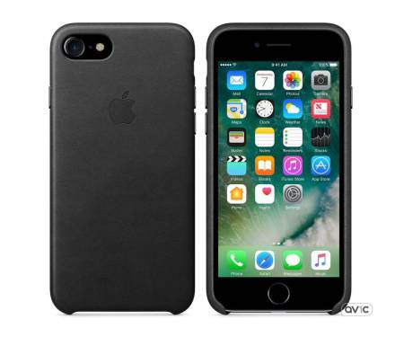 Чехол для смартфона Apple iPhone 7/8 Leather Case Black Copy