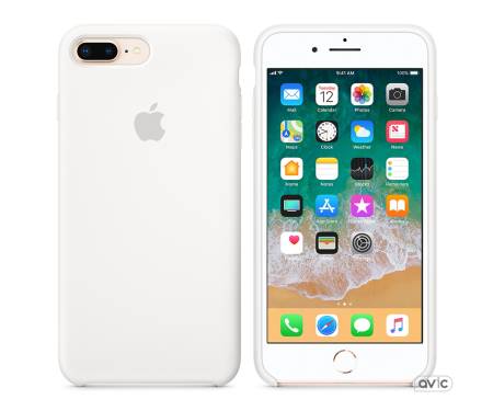 Чехол для смартфона Apple iPhone 8 Plus / 7 Plus Silicone Case - White Copy