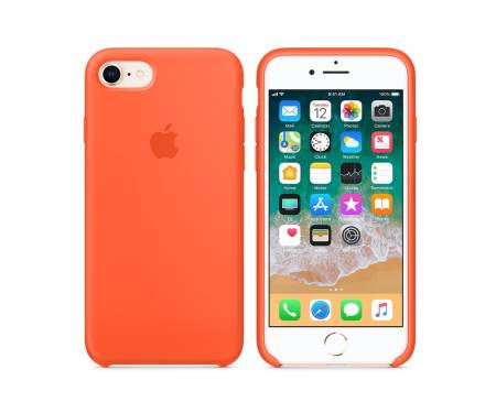 Чехол для смартфона Apple iPhone 7/8 Silicone Case - Spicy Orange Copy