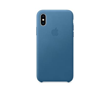 Apple iPhone XS Leather Case - Cape Cod Blue (MTET2) 