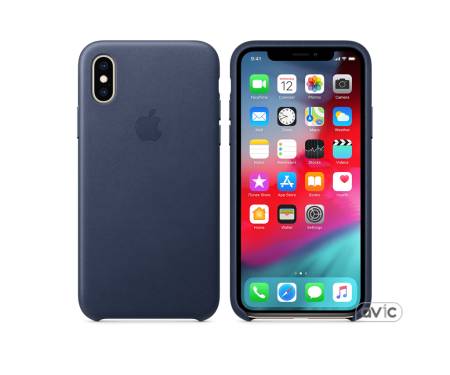 Apple iPhone XS Leather Case - Midnight Blue (Copy)