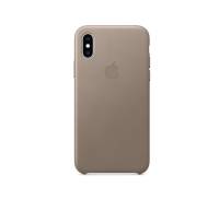 Apple iPhone XS Leather Case - Taupe (Copy)