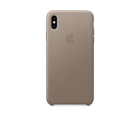 Apple iPhone XS Max Leather Case - Taupe (Copy)