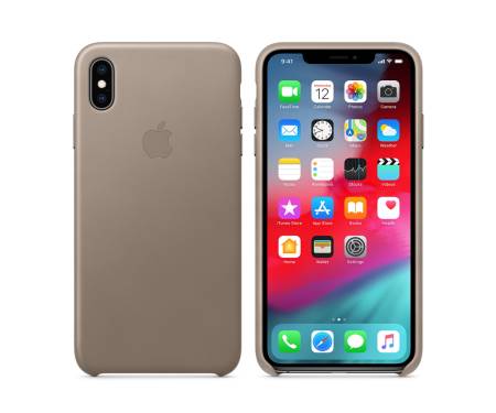 Apple iPhone XS Max Leather Case - Taupe (Copy)