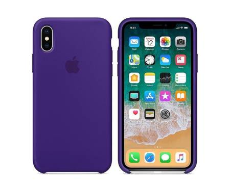 Apple iPhone XS Silicone Case Purple (Copy)