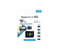 TEAM 64 GB microSDXC Class 10 UHS-I Dash Card + SD Adapter TDUSDX64GUHS03 