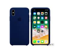 Чехол для смартфона Apple iPhone X Silicone Case Deep Blue