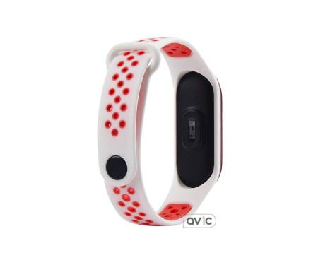 Ремешок для Xiaomi Mi Band 3 Nike White-Red