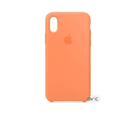 Чехол для Apple iPhone XS Silicone Case Papaya