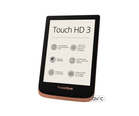 Электронная книга с подсветкой Pocketbook 632 Touch HD 3 Spicy Copper PB632-K-CIS