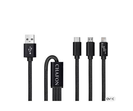 Chafon 3 в 1 Multi USB Charge Cable