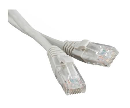 Патч-корд литой, UTP, RJ45, Cat.5e, 1m, серый