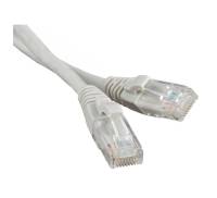 Патч-корд литой, UTP, RJ45, Cat.5e, 1m, серый