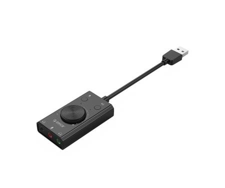 Внешняя звуковая карта ORICO Portable USB Sound Card (ORI-SC2-BK)