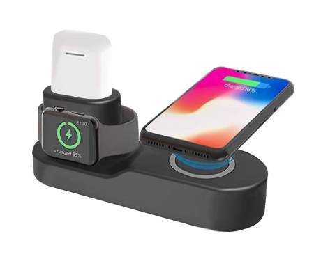 Ecke Wireless Charger 4 в 1 Black (W3)