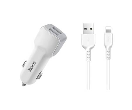 Hoco Z23 Grand Style+Cable (Lightning) 2.4A 2USB White