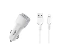 Hoco Z23 Grand Style+Cable (Lightning) 2.4A 2USB White