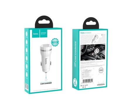 Hoco Z27 Staunch 2.4A 2USB White