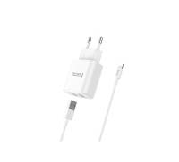 Hoco C62A Charger+Cable (Lightning) 2.1A 2USB White
