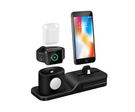 Держатель и док-станция 3 in 1 Henzarne for Apple