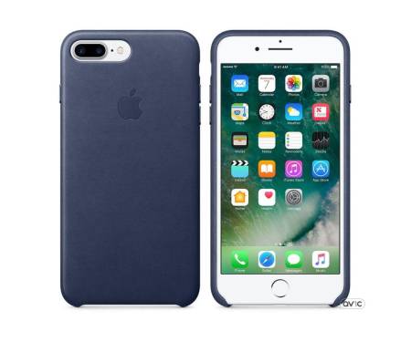 Apple iPhone 7 Plus Leather Case - Midnight Blue MMYG2
