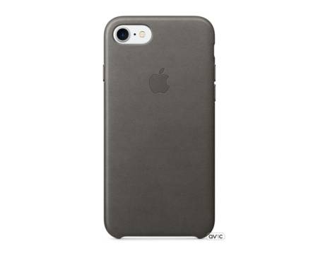 Apple iPhone 7 Leather Case - Storm Gray MMY12