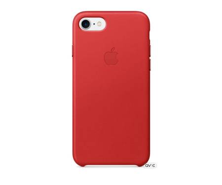 Apple iPhone 7 Leather Case - (PRODUCT)RED MMY62