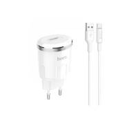 Hoco C37A Charger + Cable (Type-C) 2.4A 1USB White