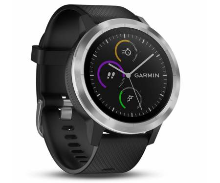 Garmin Vivoactive 3 Silver with Black Silicon (010-01769-B0)