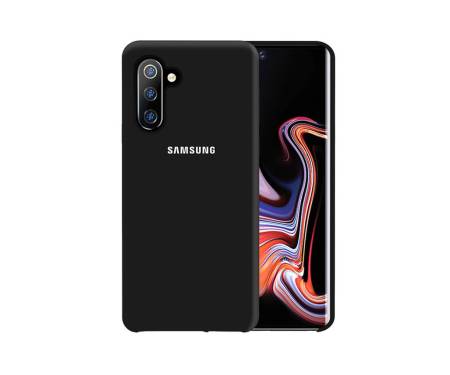 Чехол для Samsung Note 10 Black Silicone case