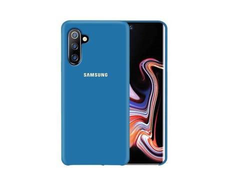 Чехол для Samsung Note 10 Blue Silicone case