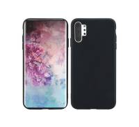 Чехол для Samsung Note 10 Plus Black Silicone case