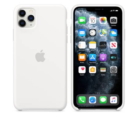 Чехол для Apple iPhone 11 Pro Max Silicone Case White (MWYX2) 1
