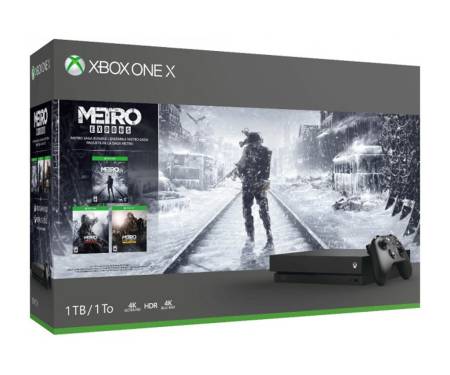 Игровая приставка Microsoft Xbox One X 1TB + Metro Exodus