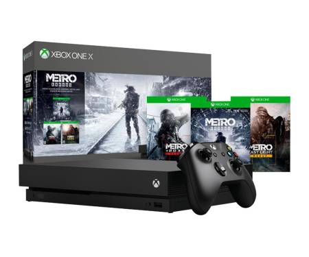 Игровая приставка Microsoft Xbox One X 1TB + Metro Exodus