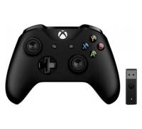 Геймпад Microsoft Xbox One S Wireless Controller Black + Wireless Adapter for Windows (4N7-00003)