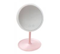 Зеркало для макияжа Led Cosmetic Mirror Pink
