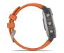Спортивные часы Garmin Fenix 6 Pro Sapphire Titanium with Ember Orange Band (010-02158-14)