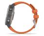 Спортивные часы Garmin Fenix 6 Pro Sapphire Titanium with Ember Orange Band (010-02158-14)