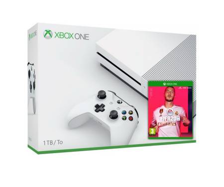 Игровая приставка Microsoft XBox One S 1TB White + FIFA 20 + Wireless Controller