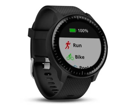 Смарт-часы Garmin Vivoactive 3 MUSIC BLACK WITH STAINLESS HARDWARE (010-01985-03)