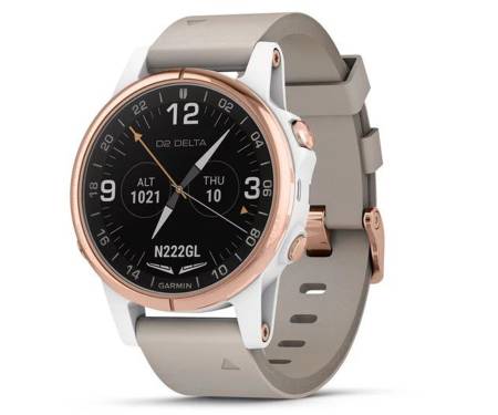 Смарт-часы Garmin D2 DELTA S AVIATOR WATCH WITH BEIGE LEATHER BAND (010-01987-31)