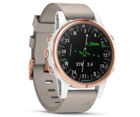 Смарт-часы Garmin D2 DELTA S AVIATOR WATCH WITH BEIGE LEATHER BAND (010-01987-31)