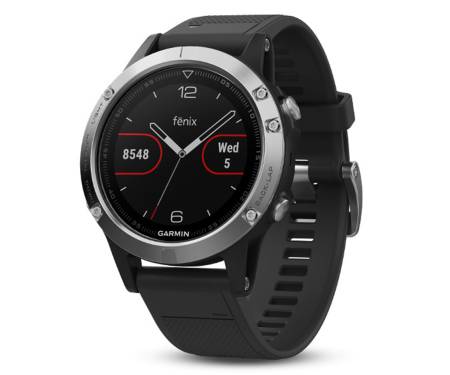 Смарт-часы Garmin fenix 5 Black Silver with Black Band Silver (010-01688-03)