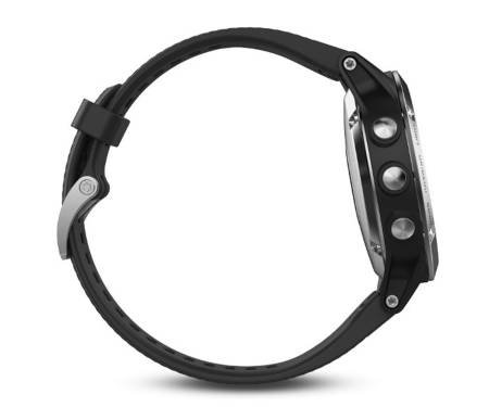 Смарт-часы Garmin fenix 5 Black Silver with Black Band Silver (010-01688-03)