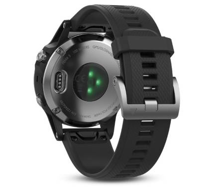Смарт-часы Garmin fenix 5 Black Silver with Black Band Silver (010-01688-03)
