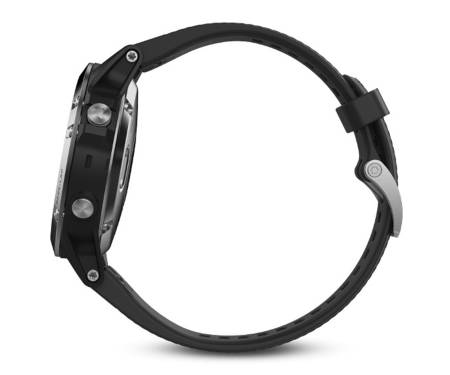 Смарт-часы Garmin fenix 5 Black Silver with Black Band Silver (010-01688-03)