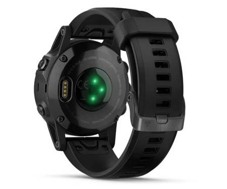 Смарт-часы Garmin Fenix 5S Plus Sapphire Silver with Black Band (010-01987-21)